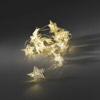 LED Dekolichterkette, goldene