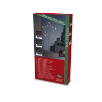 Metallstjärna silver 20 LED