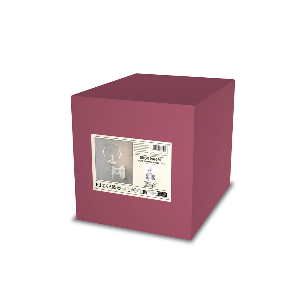 Orion vägglykta E27 vit