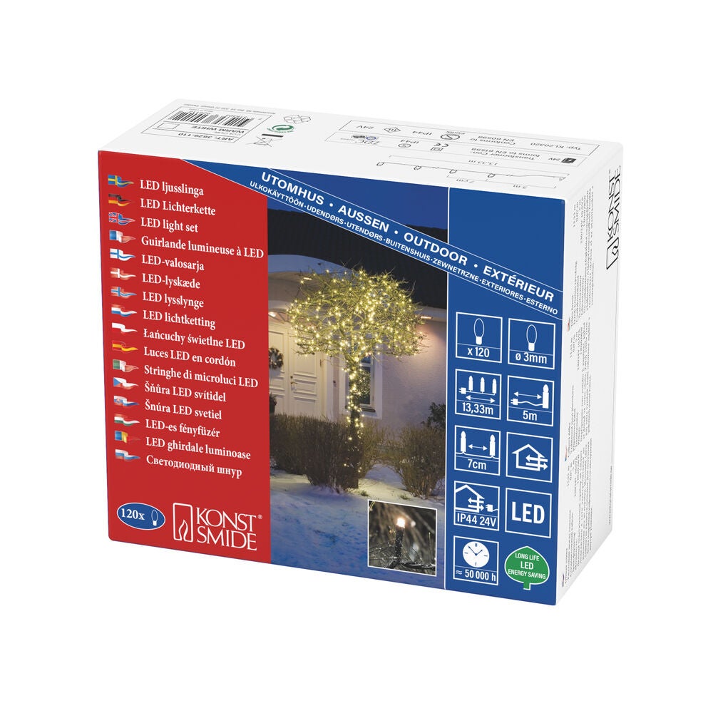 Slinga 120 varmvita mikro LED