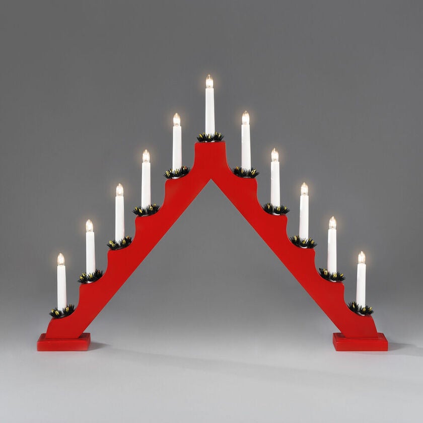 Candlestick red 11 bulbs
