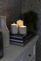 B/O cement candle light LED