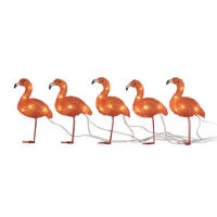 Acrylic Flamingo 5pcs/set, LED