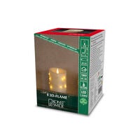 LED Echtwachsk. cr.weiss,