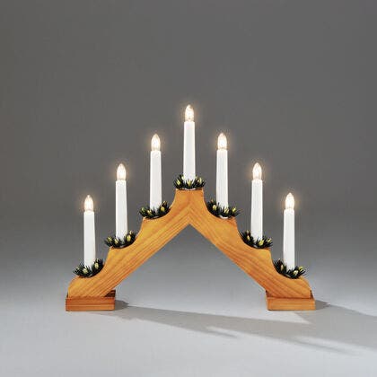 7 Bulb Welcome Light - Oak
