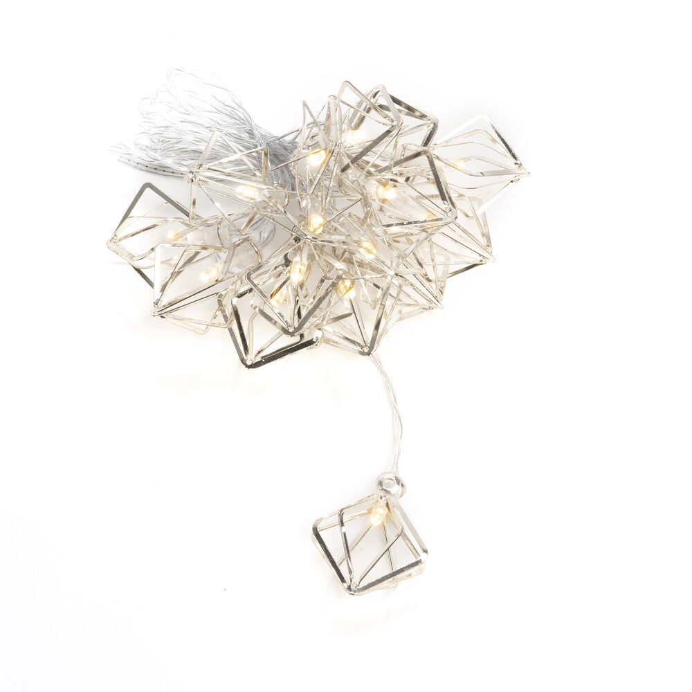 LED Dekolichterkette, silberfa