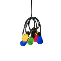 LED Biergartenkette, opal