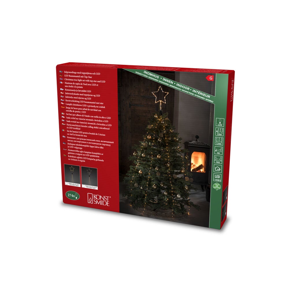 Julgransslinga guldf 274 LED