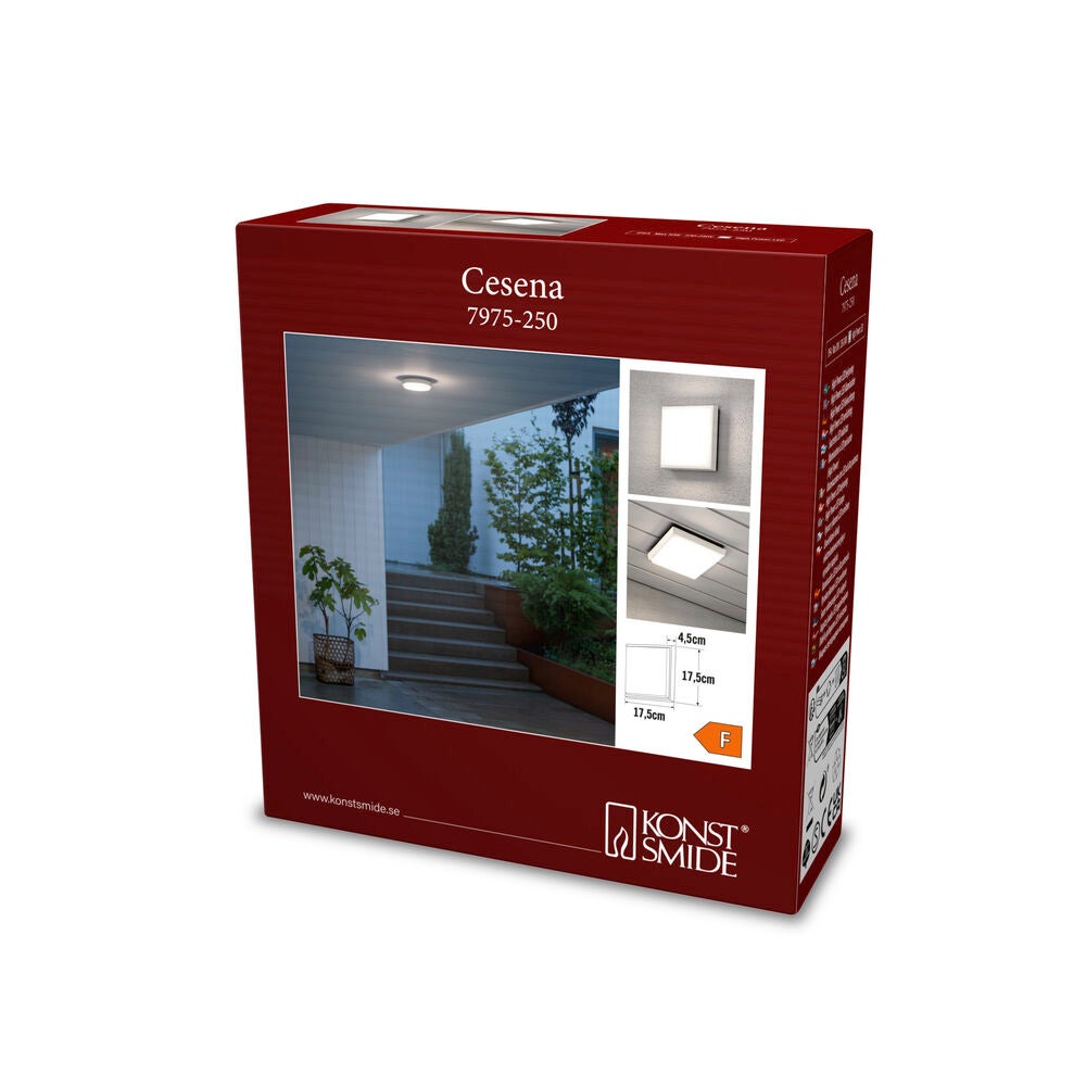 Cesena Wall lamp, Square LED