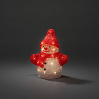 LED Acryl Schneemann, 26cm,B/O