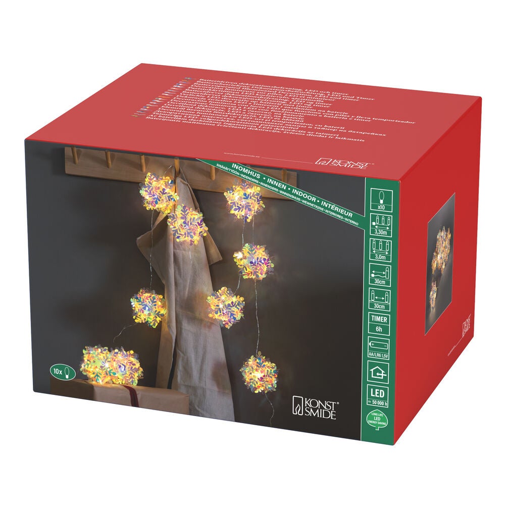 Lightset snowflakes 10LED