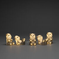 Pandabjörnar akryl 5st 40 LED