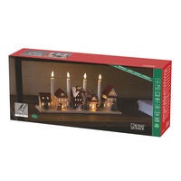 Silhouette candlestick LED B/O