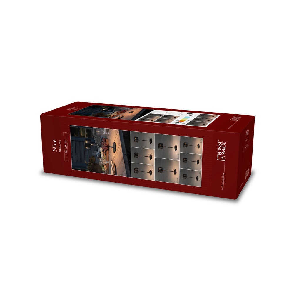 Nice bordslampa svart USB