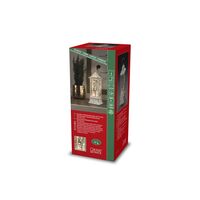 Water Lantern Wht B/O Snowman