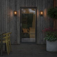 Carpi vägglykta M svart E27 