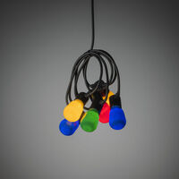 LED Biergartenkette, opal