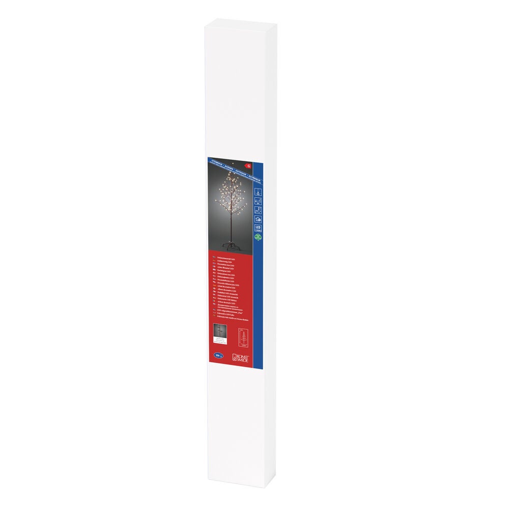 Brunt träd 150 cm varmvit LED