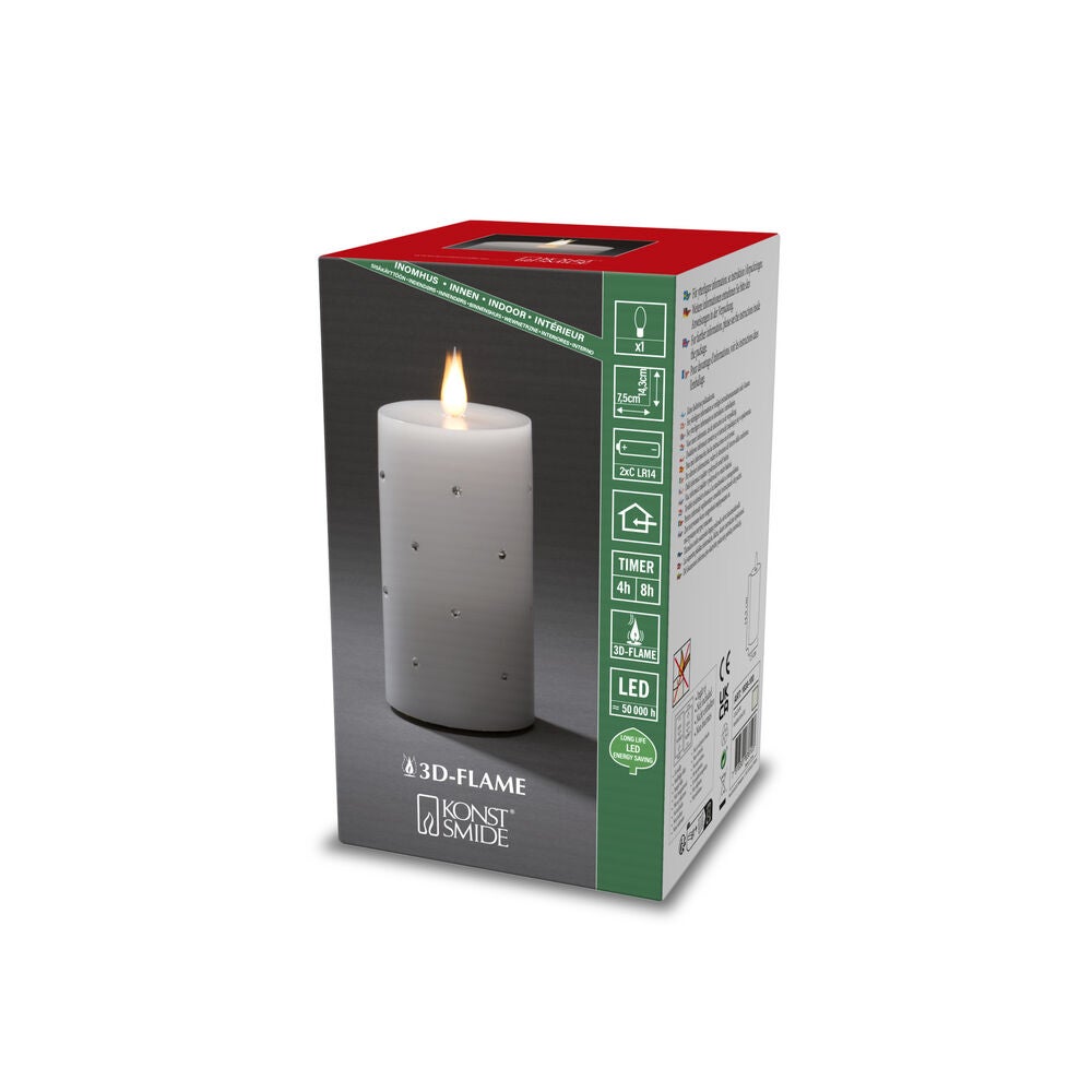 Wax Candle 7.5 x 12cm B/O