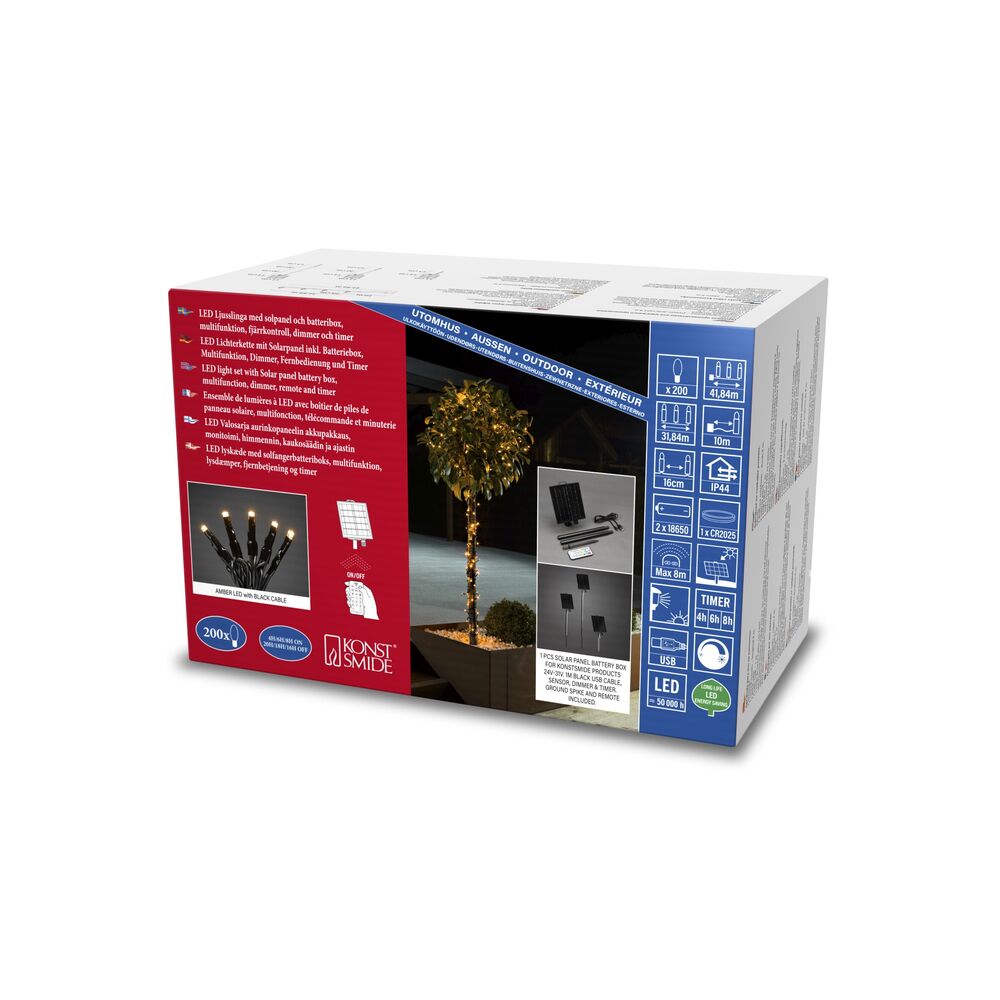 200 Light set LED Solar B/O