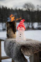 Snögubbe akryl 32cm 32 Led