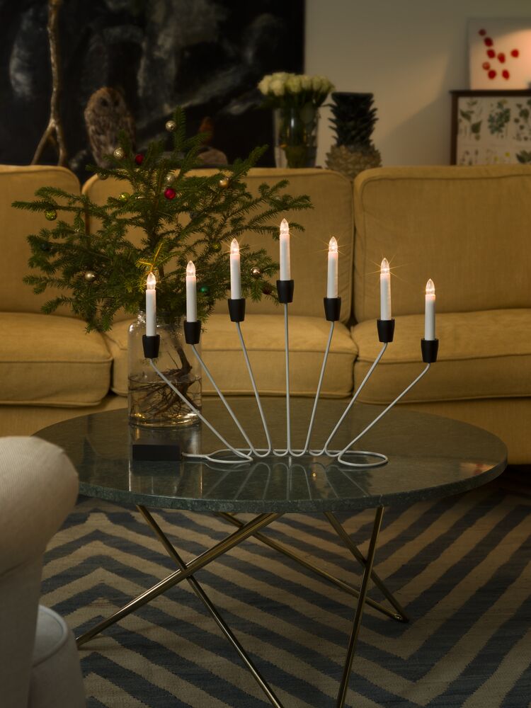 Elljusstake 7 lj mässing