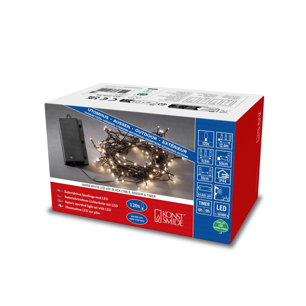 Slinga 120 varmvita LED