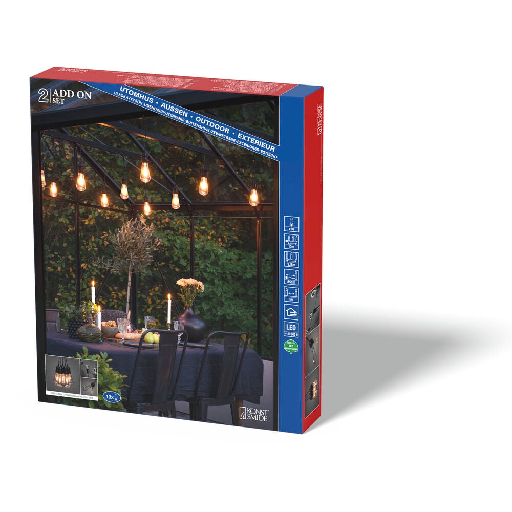 LED Party Erweit., 10 Birnen