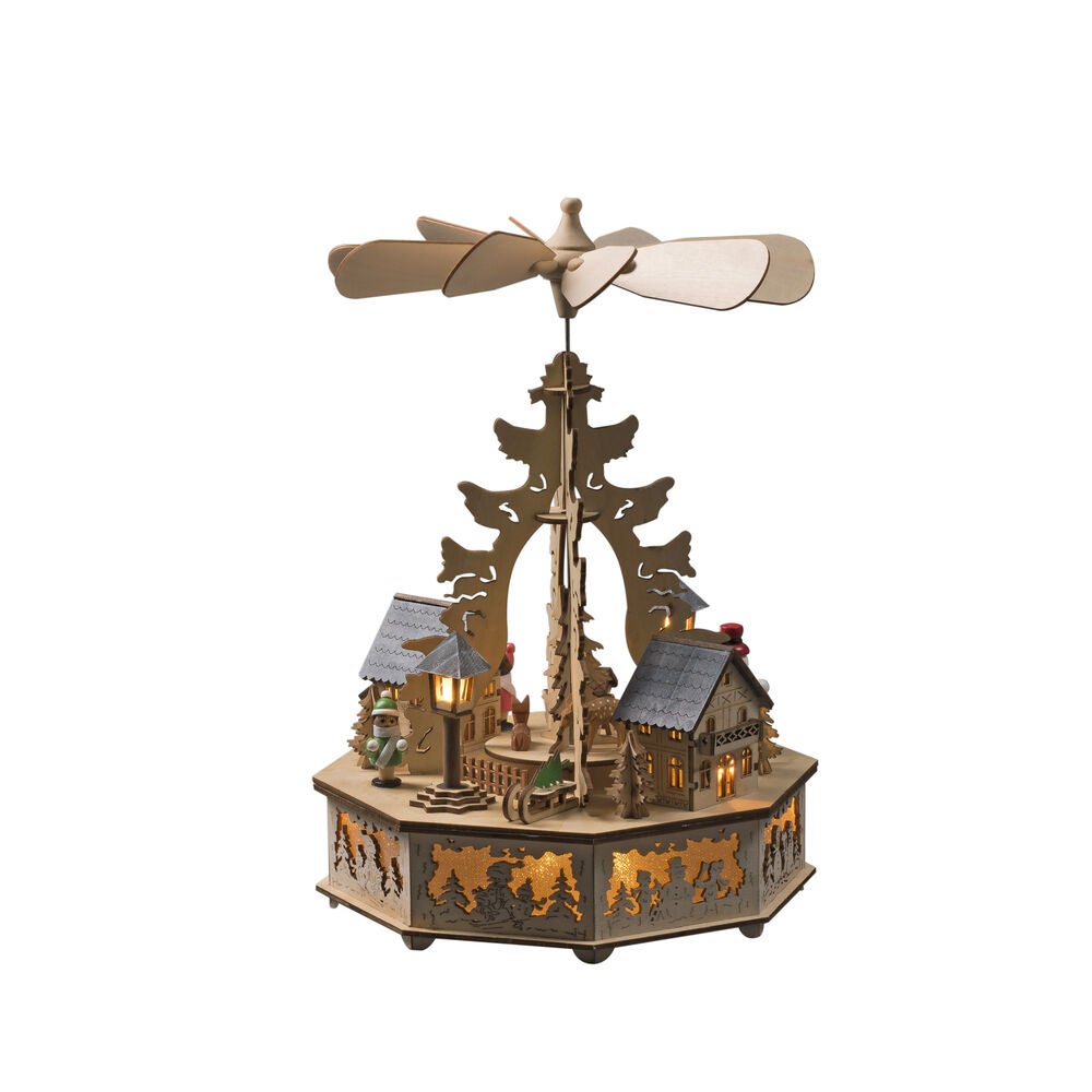 Siluett motiv 8 LED natur