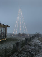 Flag pole lig.set, 500L H800cm