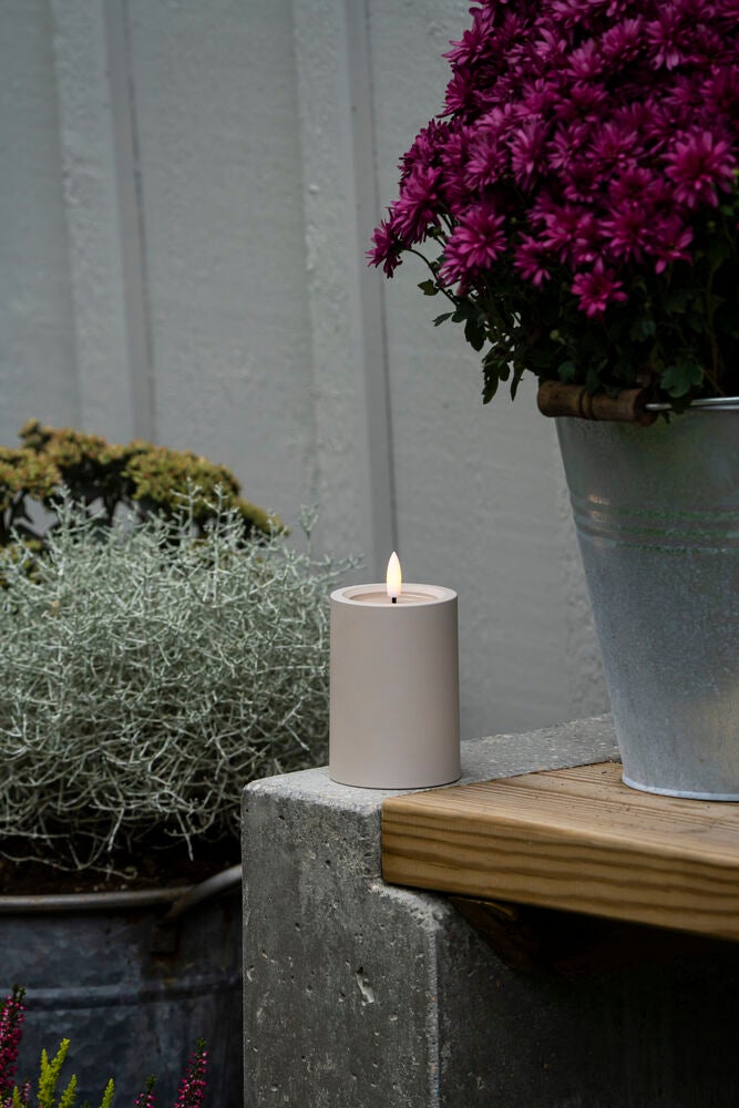 Blockljus LED vit 10cm