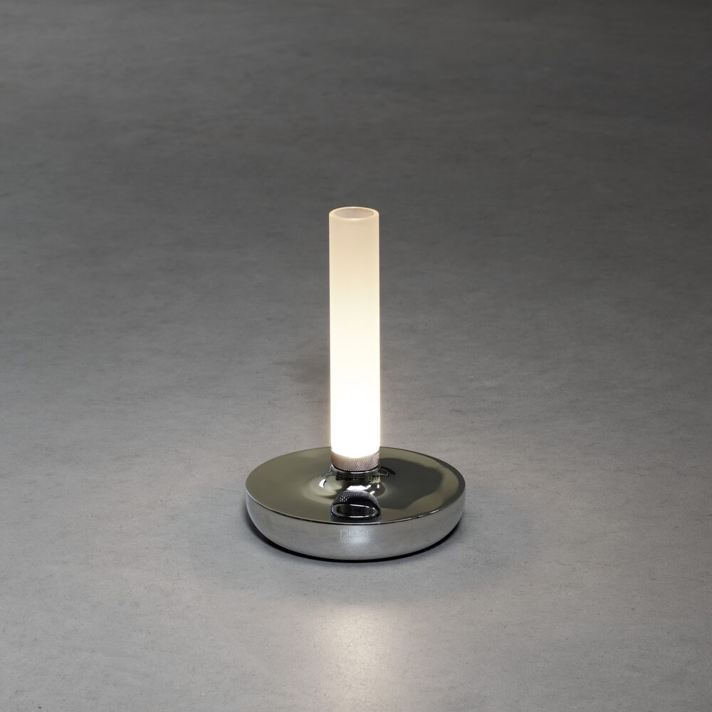 Biarritz bordslampa silver USB