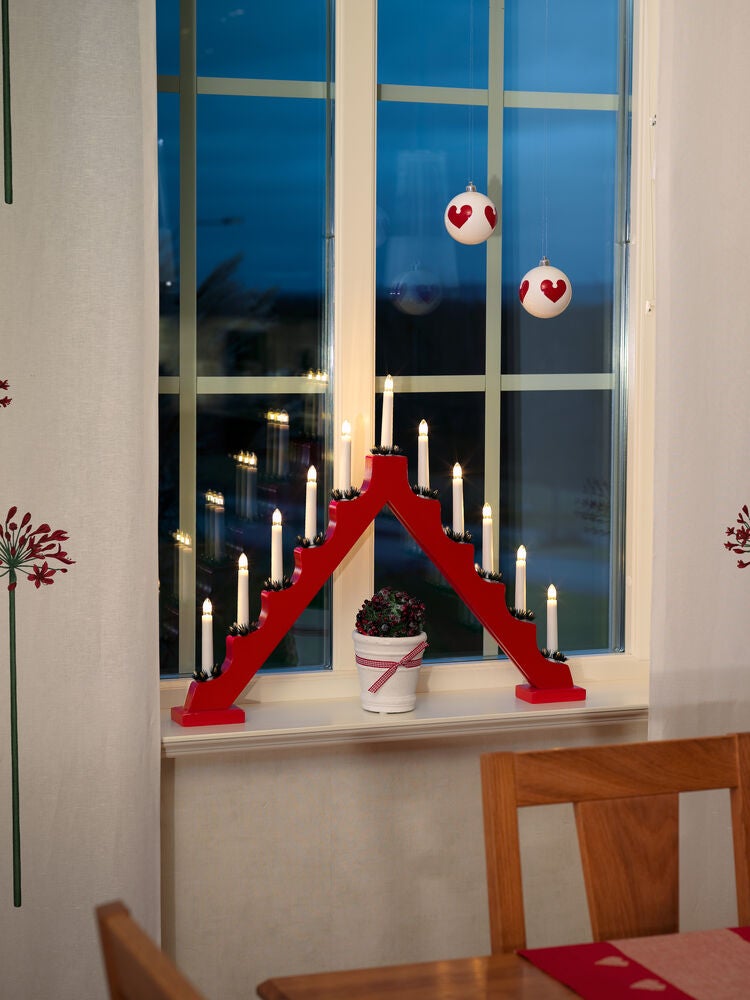 Kerzenleuchter, weiss lackiert