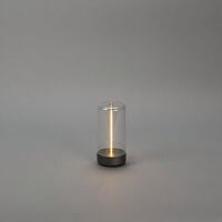 Edison XS bordslampa M.Grå USB