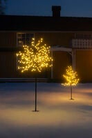 Brunt träd 150 cm varmvit LED