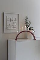 LED Holzl. mattgrau / gruener