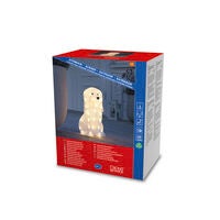Hund akryl 31cm 40 Led