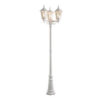 Firenze 3-arm lykta ink stolpe