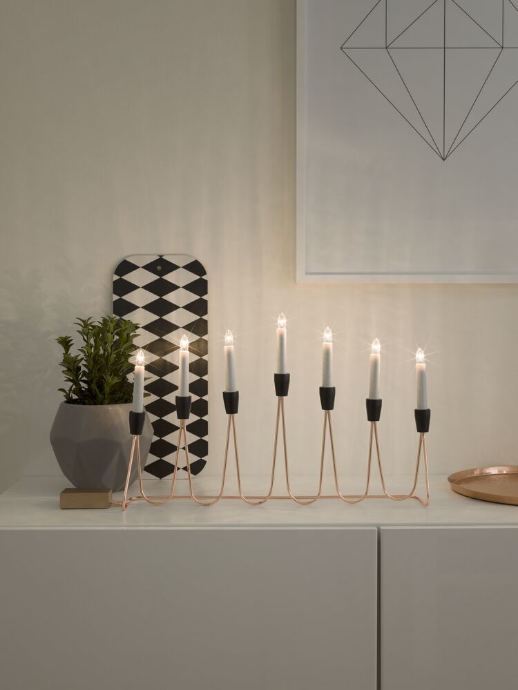 Elljusstake 7 lj koppar