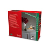 Lantern w Santa&Animal LED B/O