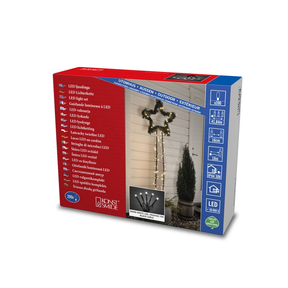 Slinga 200 varmvita LED