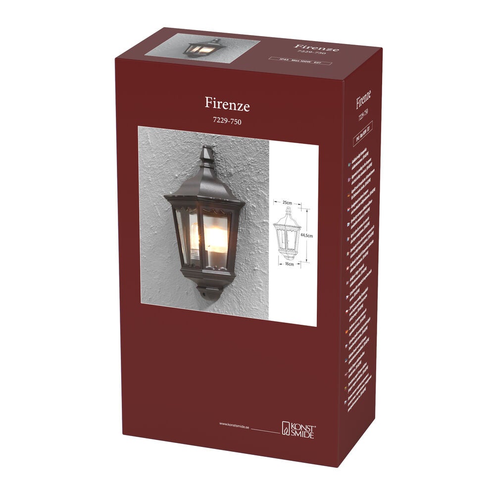 Firenze Flush Light Matt Black