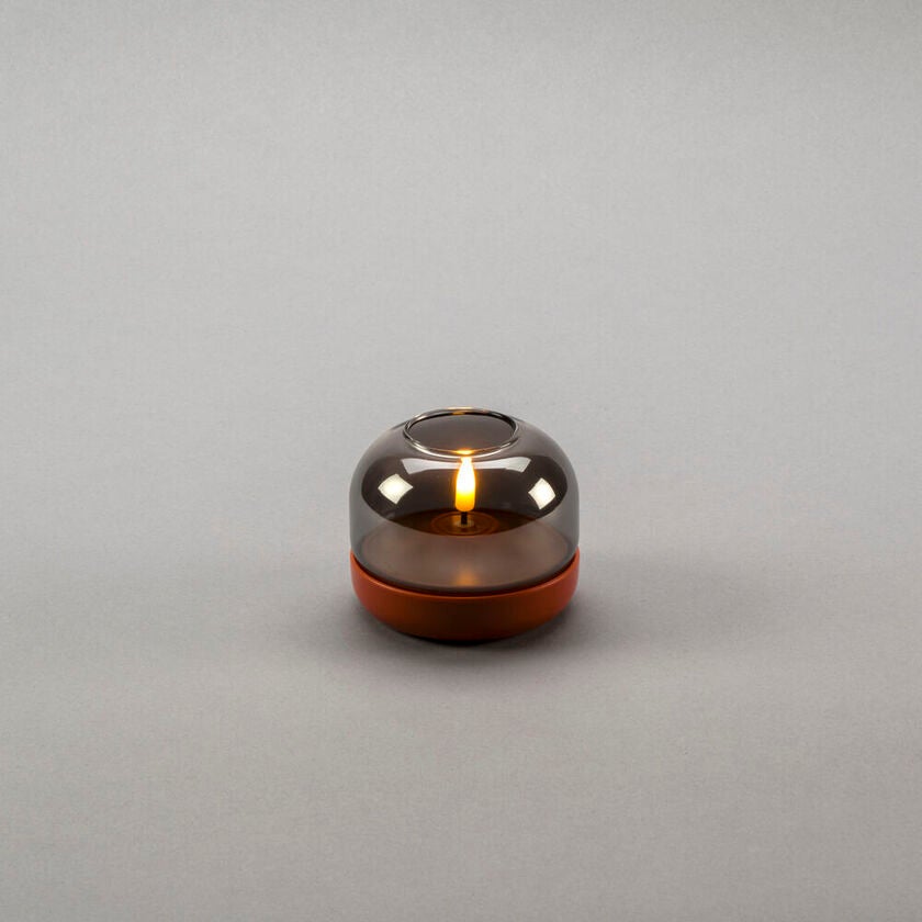 Ljus med glasdekoration LED