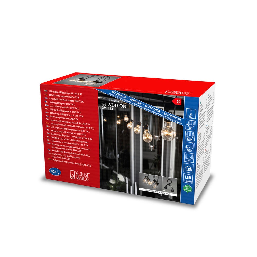 Tilläggsslinga E27 10 amb LED