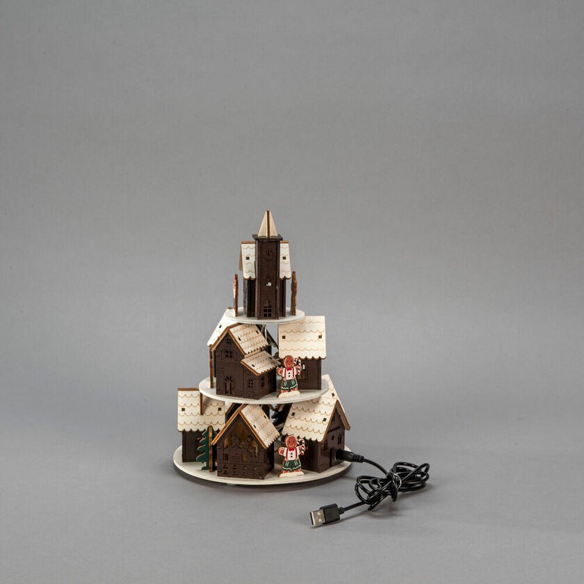 LED Holzsilhouette Weihnachtsd