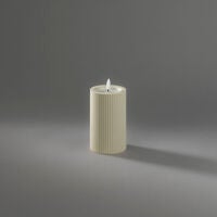 B/O Plastic LED candle outd.