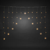 Gardinslinga 11 snöflingor LED