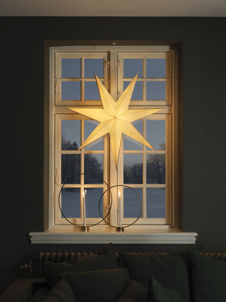 Pappersstjärna vit 78cm