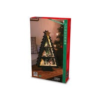 LED Holzweihnachtsbaum, 10 ww