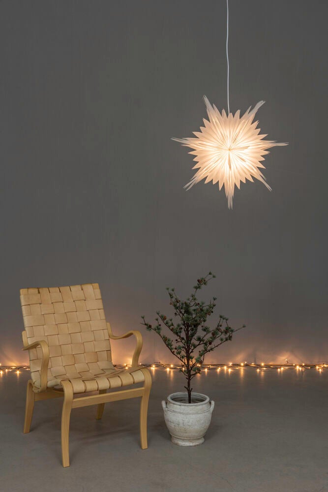 Pappersstjärna vit 60cm